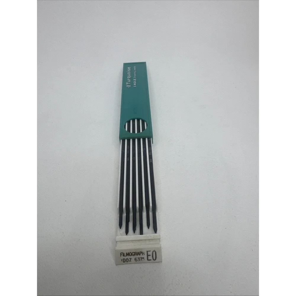 Vintage Berol Turquoise Eagle Drawing Leads #6375 E0